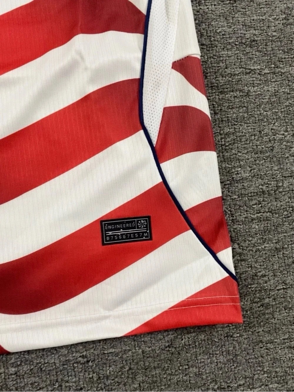 Nike USA Red, White & Navy Soccer Jersey with Number 10 - Picture 3 of 5